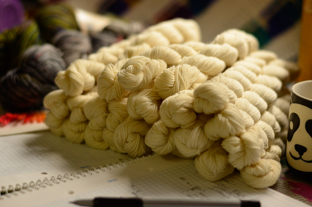 baby skeins wondering what color they will be