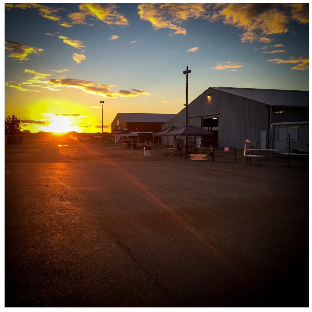 the end of a lovely day
