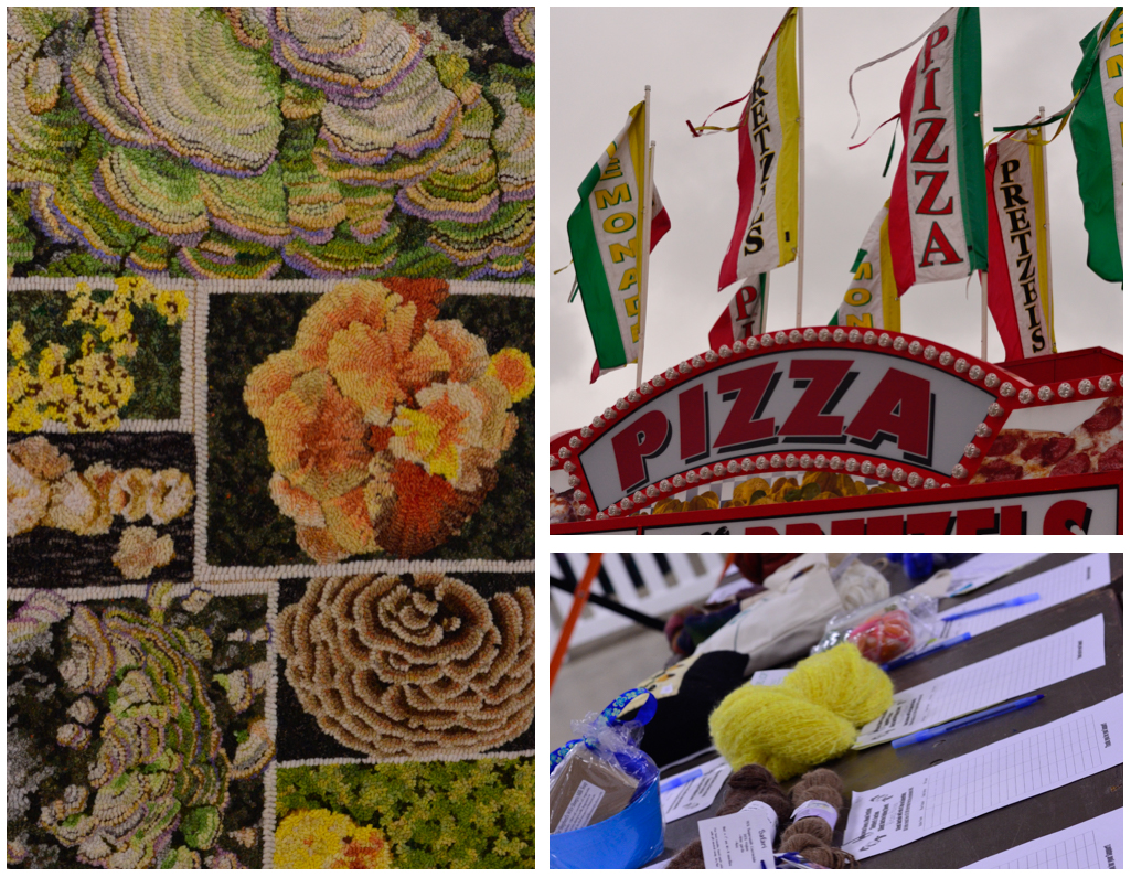 things to see/ rug hooking, fried everything, and silent auction