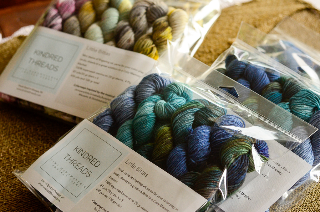 mini skeins all prettied up