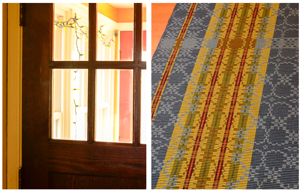 Rep weave rug by Kelly Marshall
