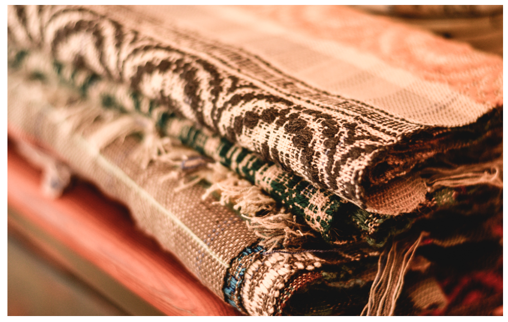 Susans' overshot scarves