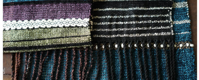 handwoven rosepath scarf